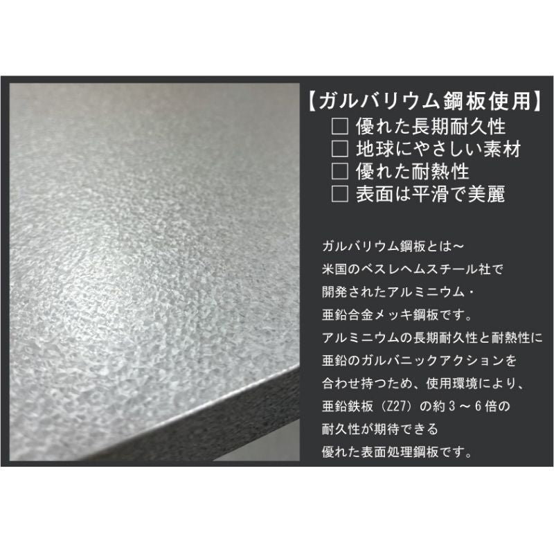 LUGSJAPAN 【ガルバリウム鋼板】 伸縮式キッチンペールラック3段 燕三条