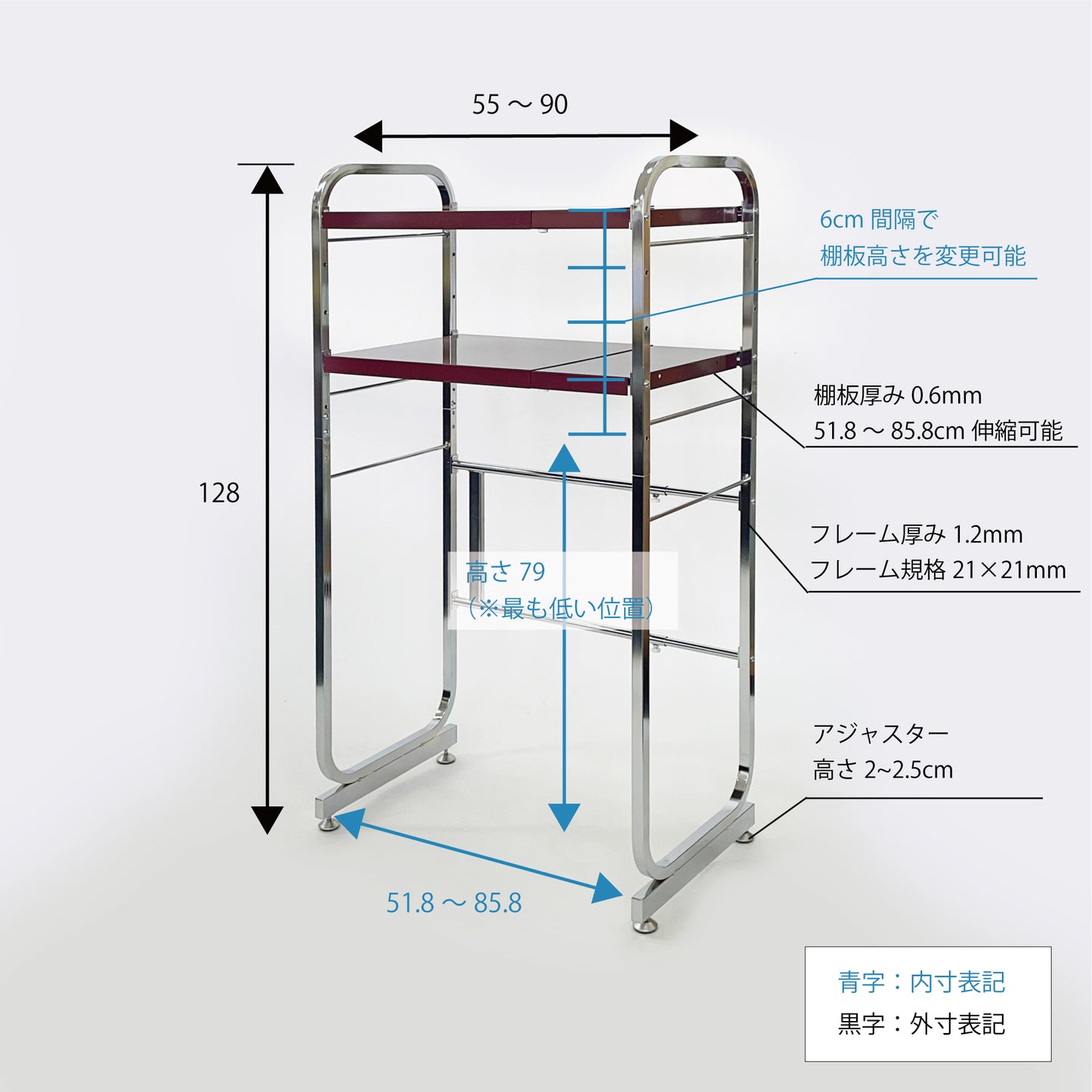 LUGSJAPAN 伸縮式キッチンペールラック2段 燕三条