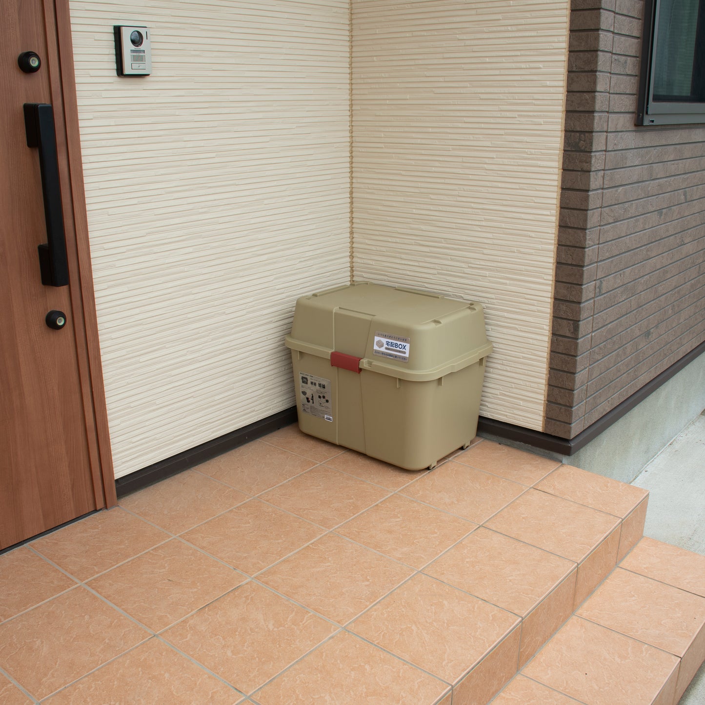 キャリーボックス 2個組 70L コヨーテ/インディゴ アウトドア キャンプ 宅配BOX 玄関収納 防災