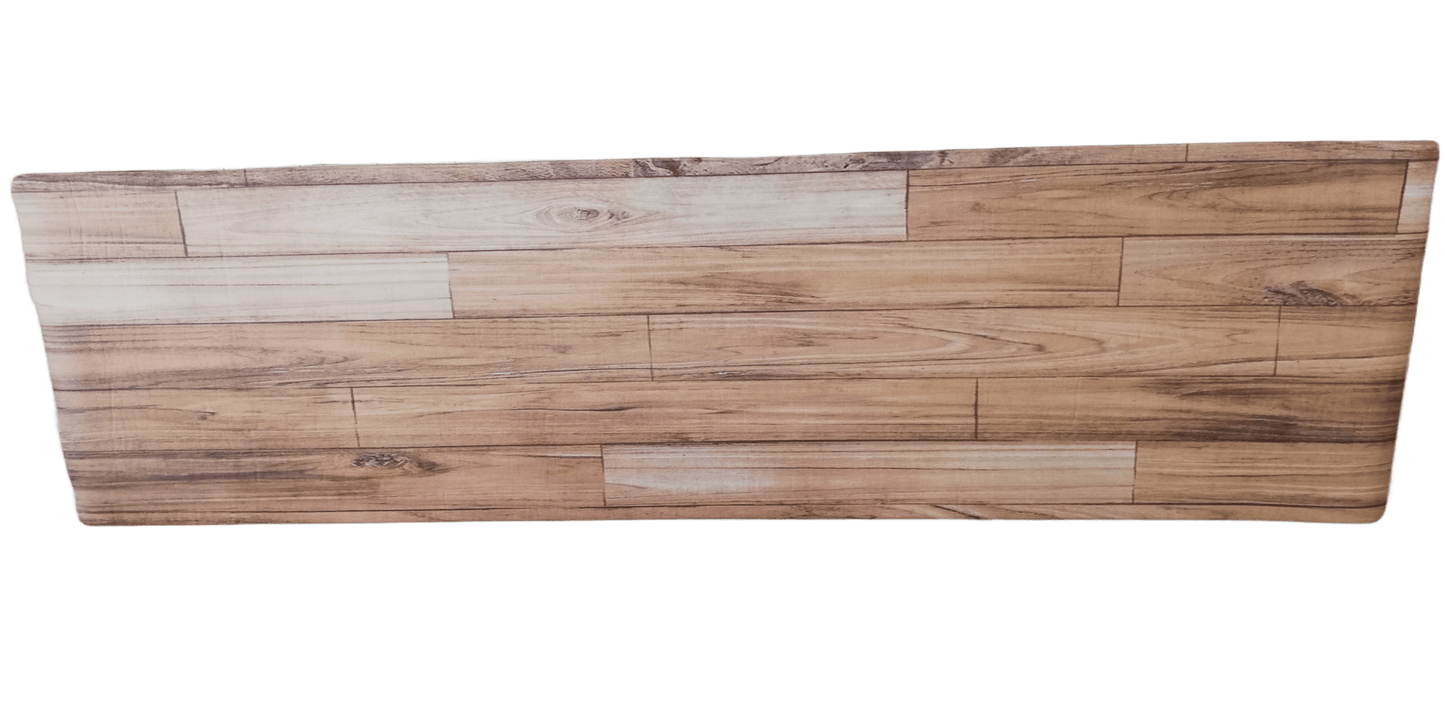 らく拭きインテリアマット 木目調 ブラウン/ホワイト