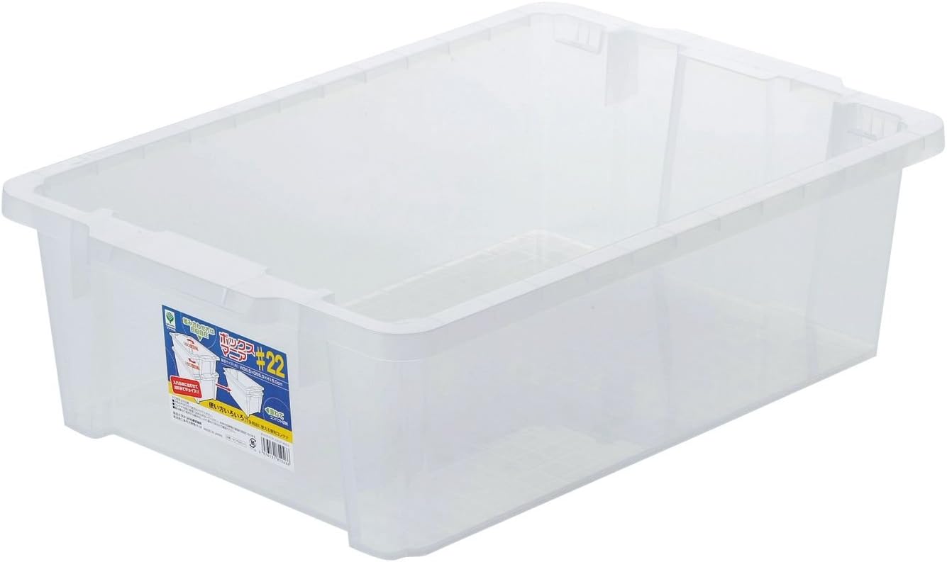 ボックスマニア #22 約365×550×160(H)mm 収納ケース 収納ボックス 小物入れ スタッキング ネスティング 12個セット