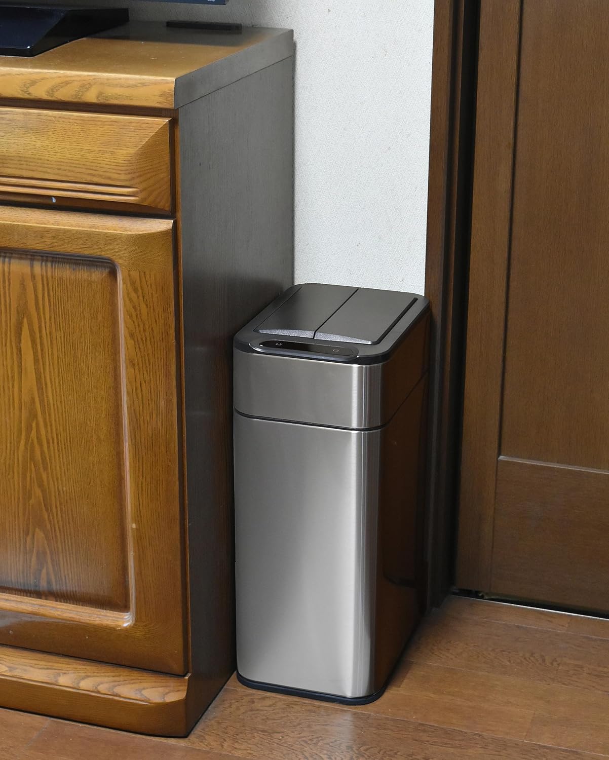 ゴミ箱 おしゃれ 30リットル センサー付き ダストボックス 電池式 コードレス ふた付き スリム ステンレス