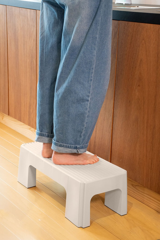 ステップスツール L 踏み台 昇降ステップ台 高さ20cm 広い天面と滑り止め仕様 耐荷重100kg