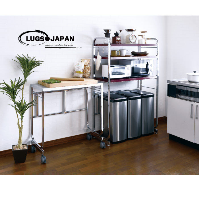 LUGSJAPAN 伸縮式キッチンペールラック3段 燕三条